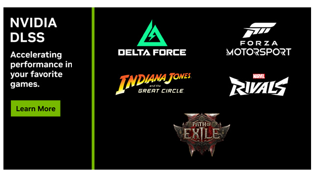 DLSS 3 本周为“夺宝奇兵：古老之圈 (Indiana Jones and the Great Circle™)”和“漫威争锋 (Marvel Rivals)”带来性能倍增